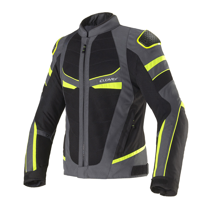 CLOVER GIACCA RAINJET-3 WP GRIGIO GIALLO NERO