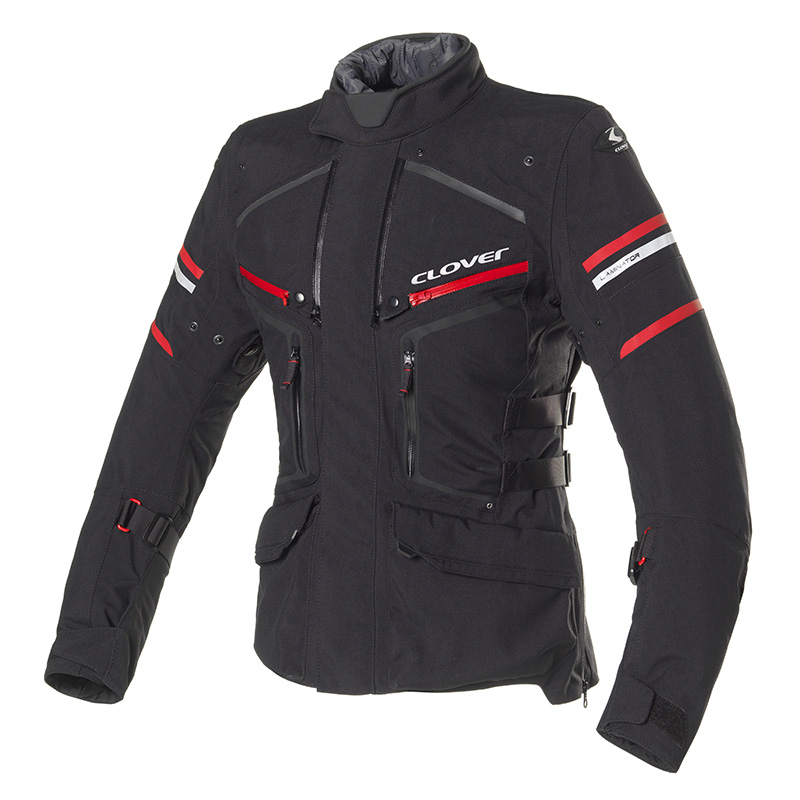 CLOVER GIACCA LAMINATOR 2 WP NERO ROSSO