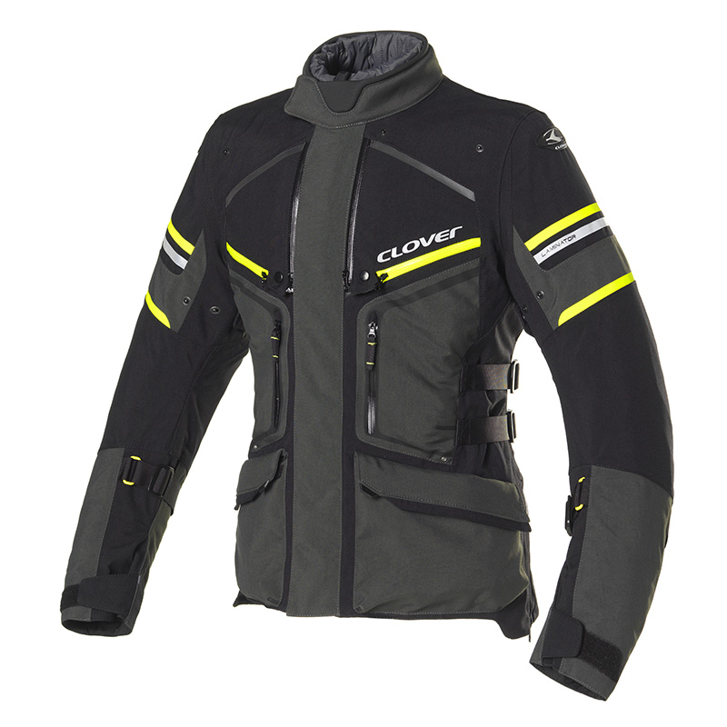 CLOVER GIACCA LAMINATOR 2 WP GRIGIO SCURO GIALLO