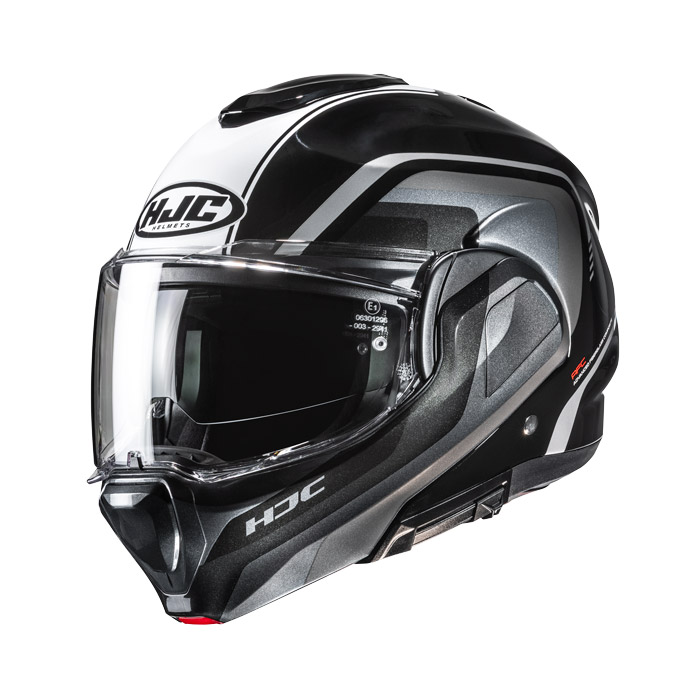 HJC CASCO MODULARE F100 REFF NERO GLOSS