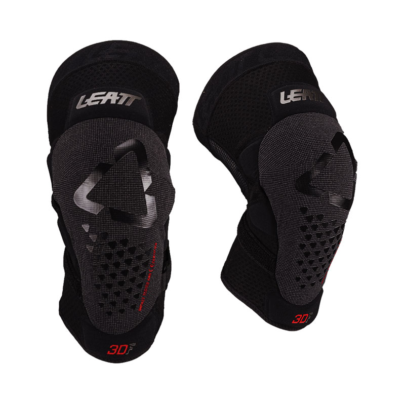 LEATT GINOCCHIERA KNEE GUARD 3DF 5.0 EVO FASTFIT BLACK