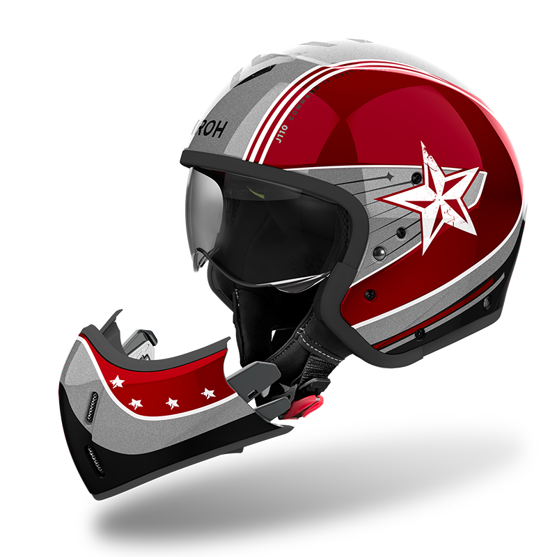 -30% AIROH J110 COMMAND BURGUNDY GLOSS