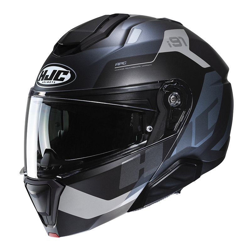 HJC CASCO MODULARE I91 CARST BLU GRIGIO MATT