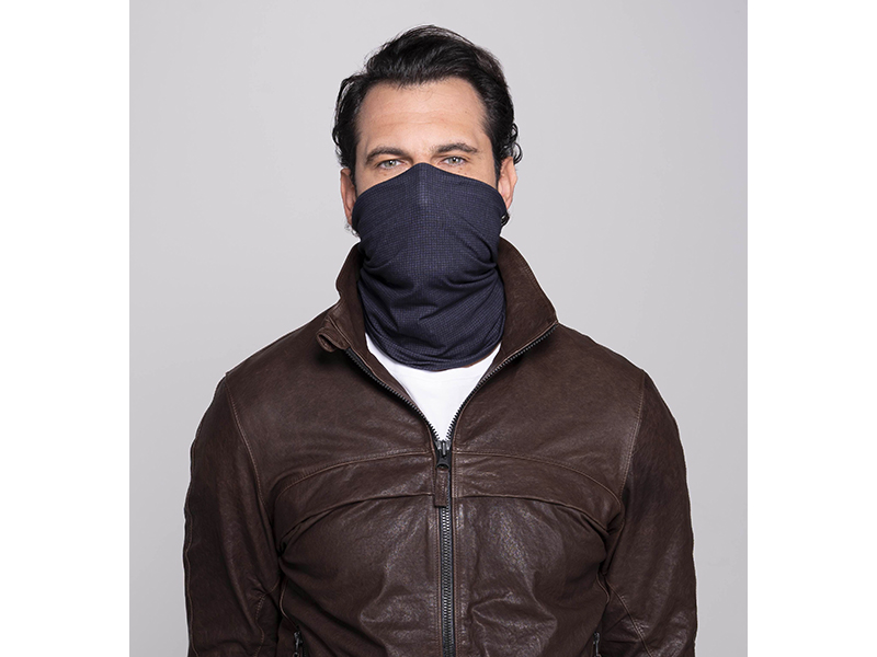 SCALDACOLLO MOTO DMD STRIPED SMOKE BLU