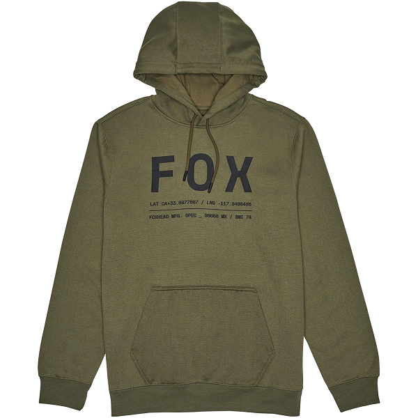 FOX FELPA CON CAPPUCCIO NON STOP VERDE OLIVA