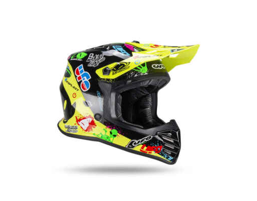 UFO CASCO CROSS KID KOREY GIALLO NERO