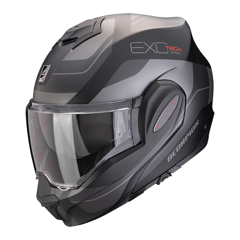 SCORPION EXO-TECH EVO PRO COMMUTA MATT BLACK SILVER