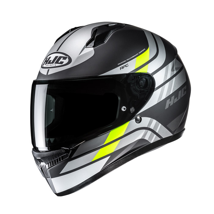 HJC CASCO INTEGRALE C10 HIPER GRIGIO GIALLO OPACO