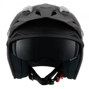 HEBO CASCO TRIAL ZONE 5 MONOCOLORE MATT BLACK