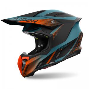 AIROH CASCO TWIST 3 SHARD ORANGE MATT
