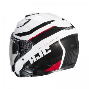 HJC CASCO JET F31 NABY BIANCO NERO ROSSO GLOSS
