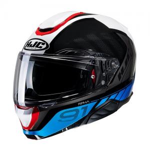 HJC CASCO MODULARE RPHA91 RAFINO BLU ROSSO