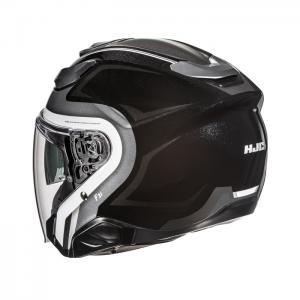 HJC CASCO JET F31 BASK NERO GRIGIO BIANCO
