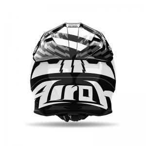 AIROH CASCO TWIST 3 THUNDER BLACK WHITE GLOSS