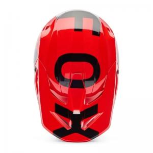 FOX CASCO CROSS YOTH V1 SHIELD RED