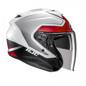 HJC CASCO JET I31 TEVIS ROSSO BIANCO OPACO