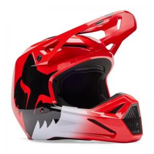 FOX CASCO CROSS YOTH V1 SHIELD RED
