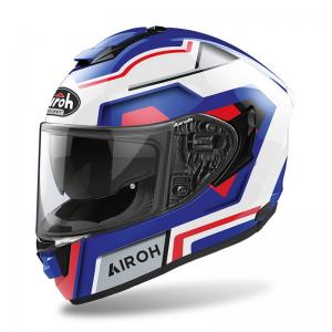 -40% AIROH CASCO INTEGRALE ST.501 SQUARE BLUE/RED GLOSS