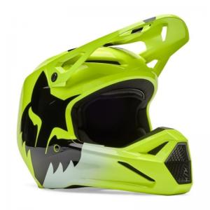 FOX CASCO CROSS YOTH V1 SHIELD YELLOW FLUO