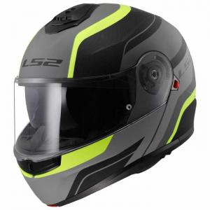 LS2 CASCO APRIBILE STROBE 2 FF908 MONZA MATT BLACK H-V YELLOW