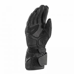 CLOVER GUANTI PELLE ST-03 NERO SFUMATI ROSSO