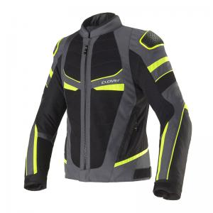 CLOVER GIACCA RAINJET-3 WP GRIGIO GIALLO NERO