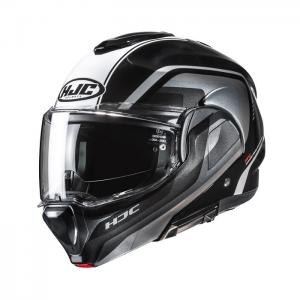 HJC CASCO MODULARE F100 REFF NERO GLOSS