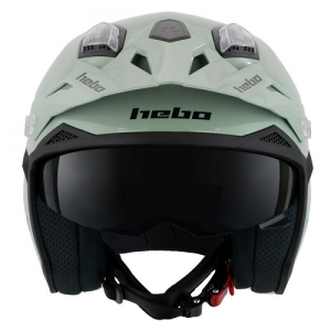 HEBO CASCO TRIAL ZONE 5 MONOCOLORE GREEN