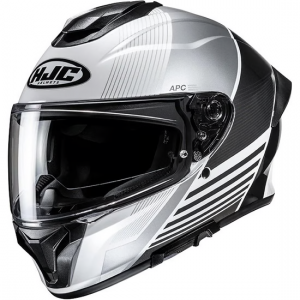 HJC CASCO INTEGRALE C71 MORIX BIANCO GRIGIO GLOSS
