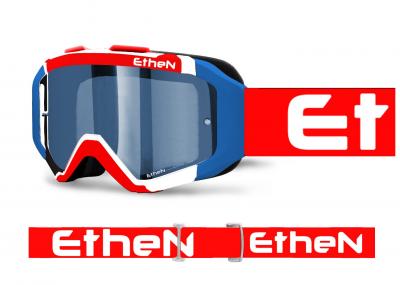 ETHEN MASCHERA 05R MX05165 LENTE SPECCHIATA AZZURRA