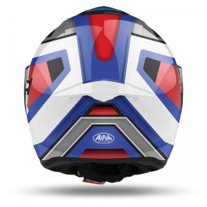 AIROH CASCO INTEGRALE ST.501 SQUARE BLUE/RED GLOSS
