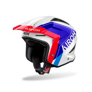 AIROH CASCO TRIAL TRR 2 HUNT BLUE RED GLOSS