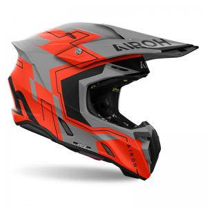 AIROH CASCO TWIST 3 DIZZY ORANGE FLUO MATT