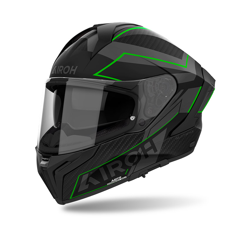 AIROH CASCO INTEGRALE MATRYX SENTINEL GREEN MATT