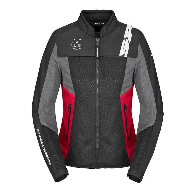 SPIDI GIACCA LADY TRAFORATA CORSA NET WINDOUT NERO GRIGIO