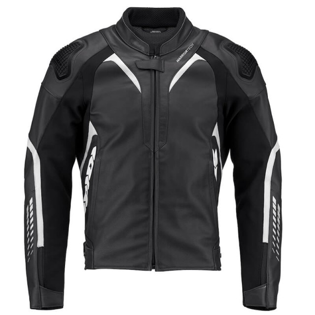 SPIDI GIACCA PELLE NKD-1 BLACK WHITE